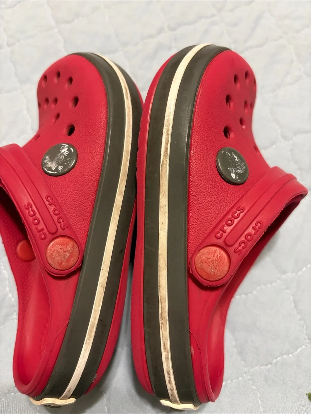 CROCS red toddlers